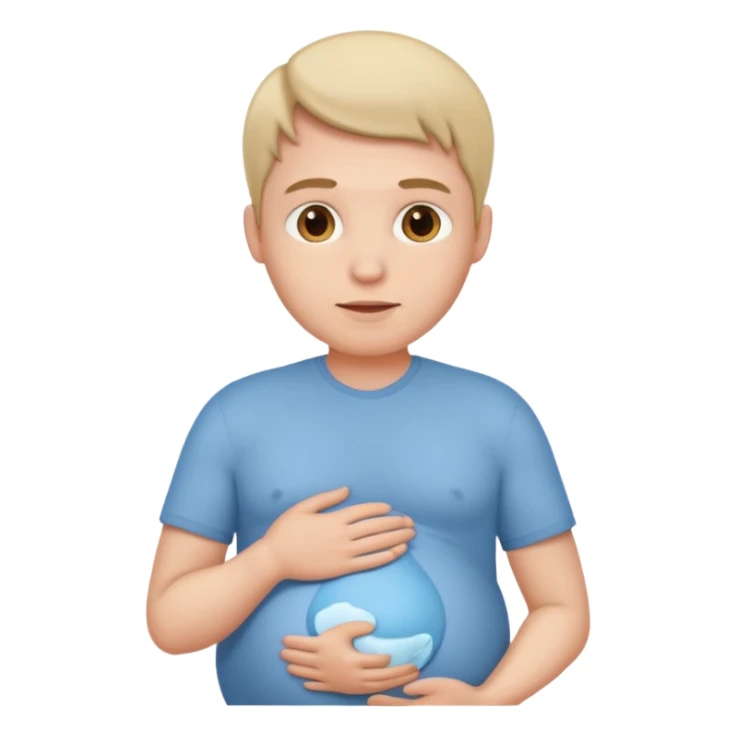 Man pregnant sticker