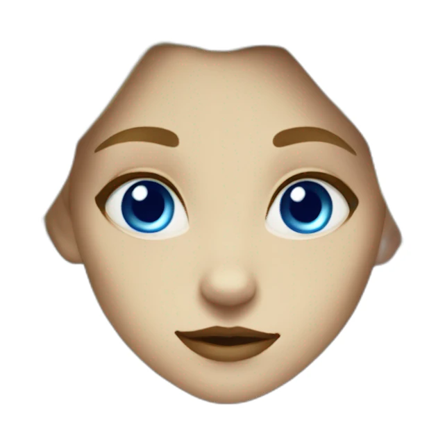 blondhair werewolf girl with blue eyes sticker