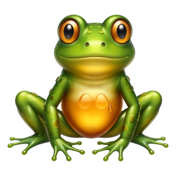 Frog made of honey  sticker