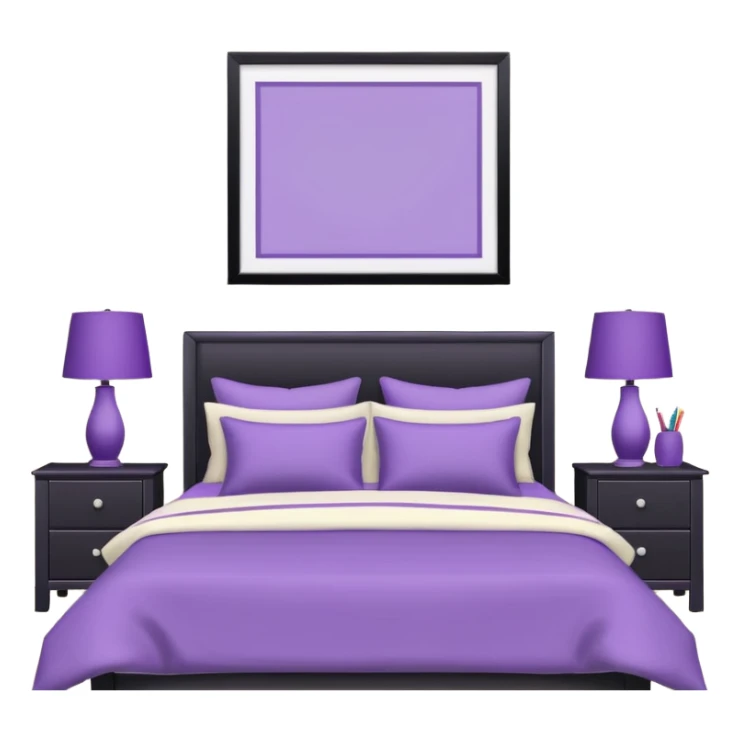 rendering highly realistic, still life ultra detailed, HD, 5000x5000 pixels, clean lines, purple, ivory, Grey color scheme. Teenage bedroom with laptop, poster on wall. Very detailed, vivid, colorful. sticker