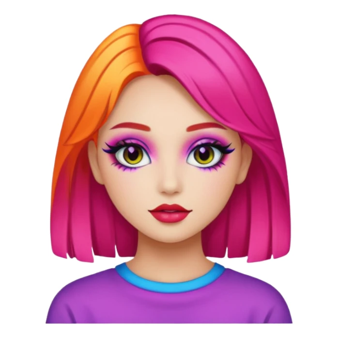emoji girl e-girl sticker