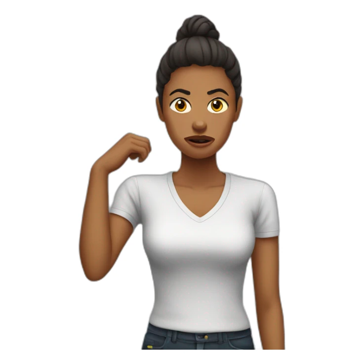 irritated-woman-watch sticker