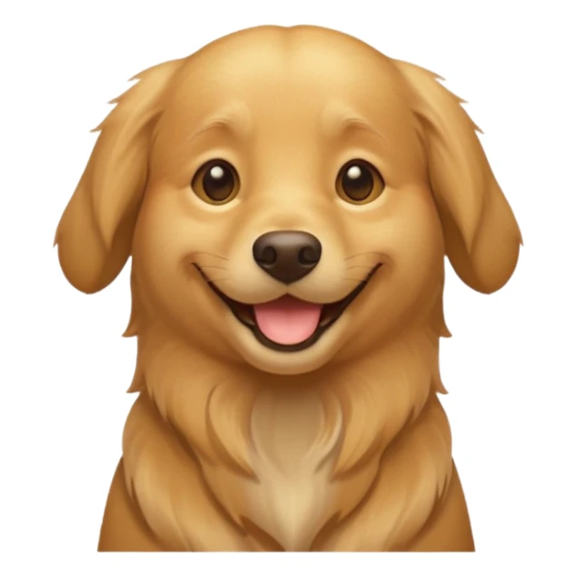 can you create emoji of this dog smiling sticker