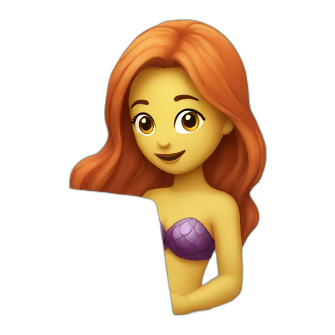 mermaid with laptop sticker