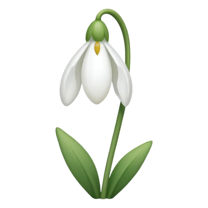 snowdrop emoji sticker