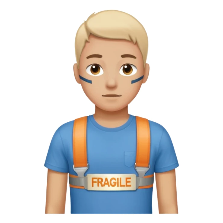 Apartment Mover, Fragile-Label Runner + tape belt. sticker