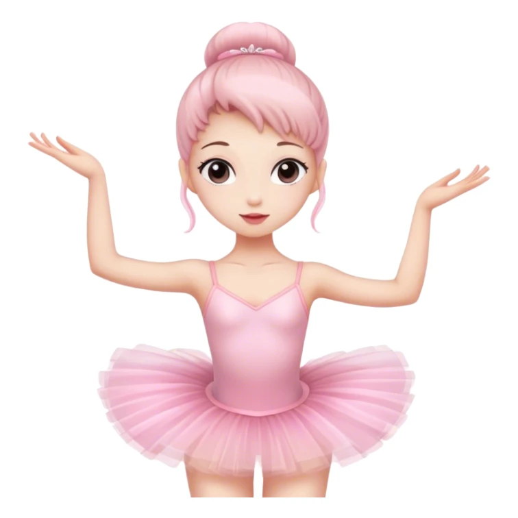 Ballerina in pink tutu sticker