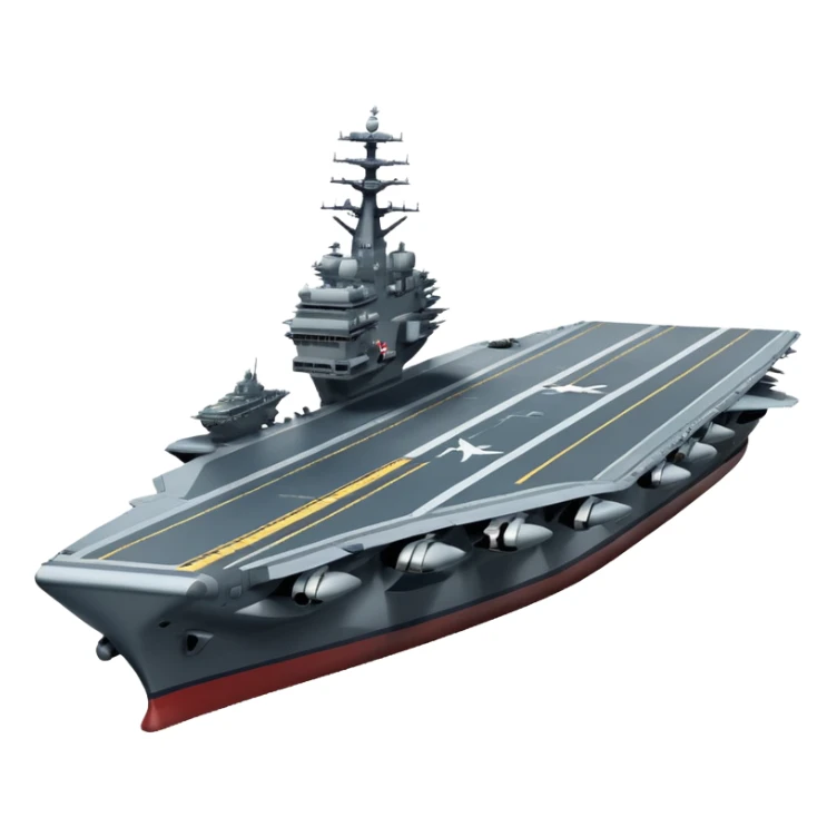 an aircraft carrier with fighter jets sticker