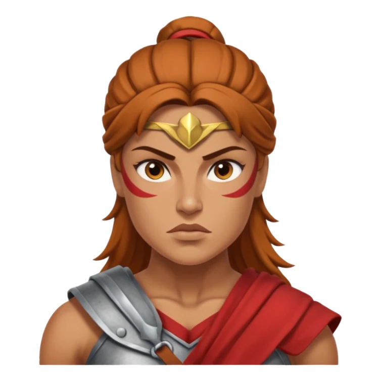 strong spartan woman sticker