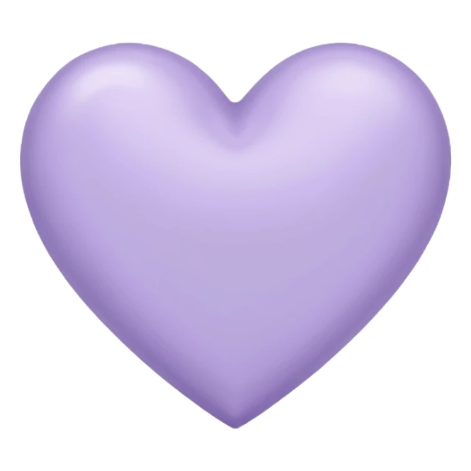 Lavande heart sticker
