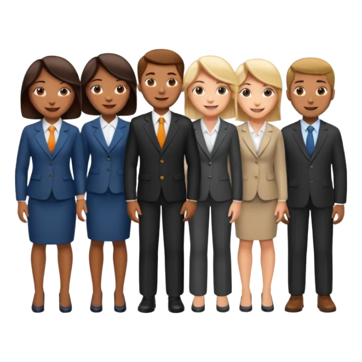group of people in business attire sticker