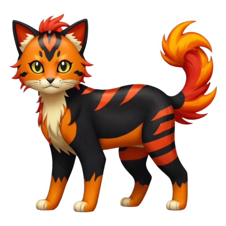 Liepard-Litten-Pokémon-fusion-creature (full body) sticker