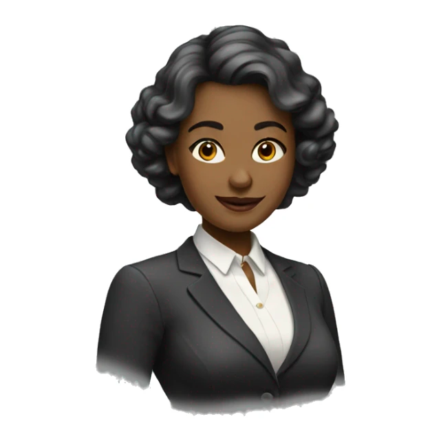 smart and elegant woman sticker