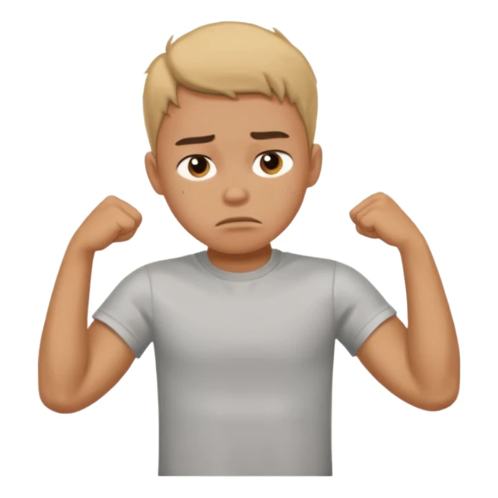 dolore muscolare di un ragazzo con la maglietta sticker