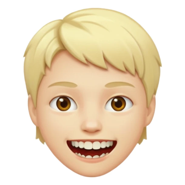 blonde short hair vampire sticker