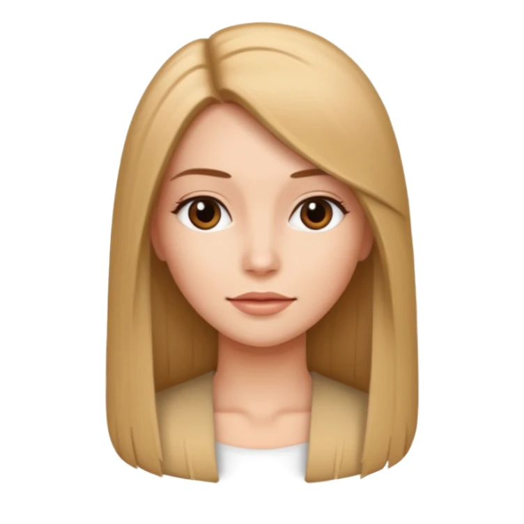 A women with keratin hair straight  sticker