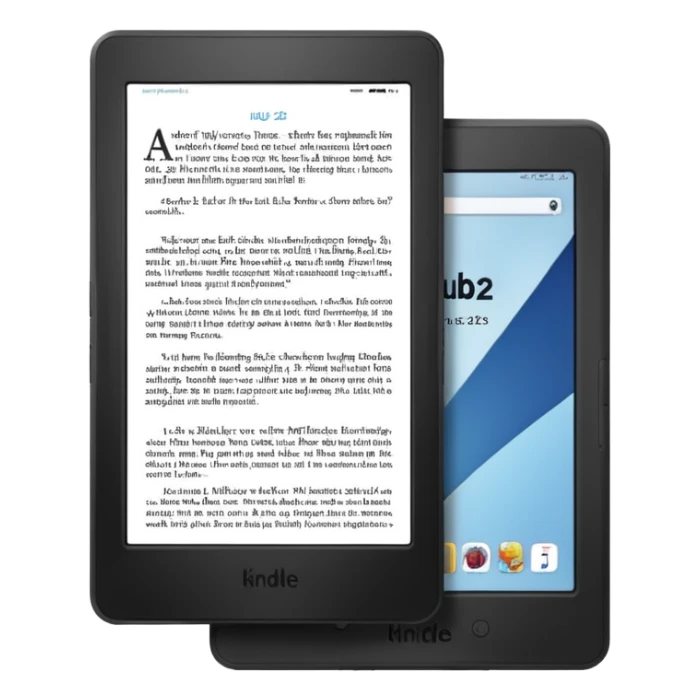 BLACK KINDLE WITH A PAGE WHERE IT SAYS HUB 22 AMERICA sticker