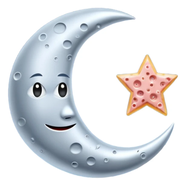 moon made of spam sticker