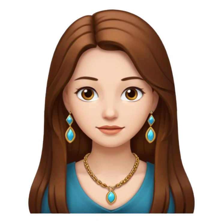 woman with necklace sticker