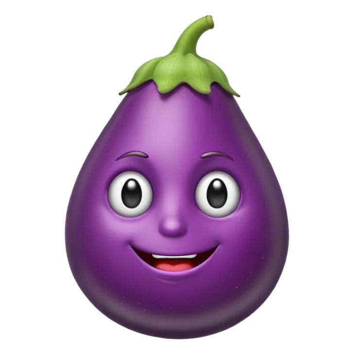 Mad eggplant sticker