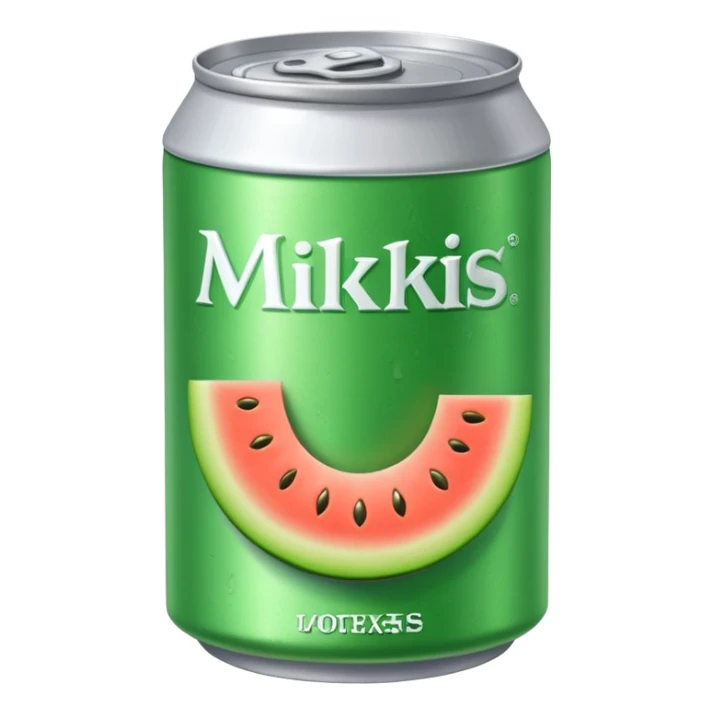 A soda can that says “milkis” and is melon flavored sticker