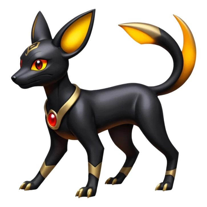 Futuristic Umbreon-Houndoom-Genesect-Torracat-Pokémon-Fakémon-hybrid-creature sticker