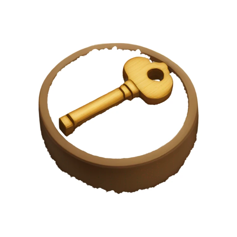 key with a pile of salt on it sticker