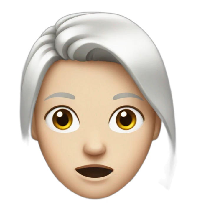 Angry white girl sticker