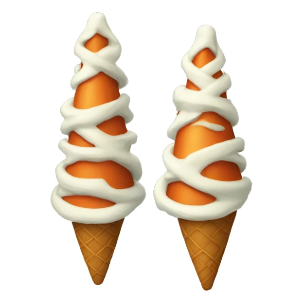 A couple of Christmas cones  sticker