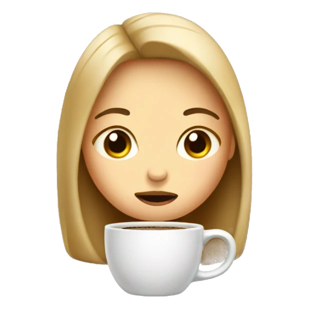 Tired Girl coffee sticker