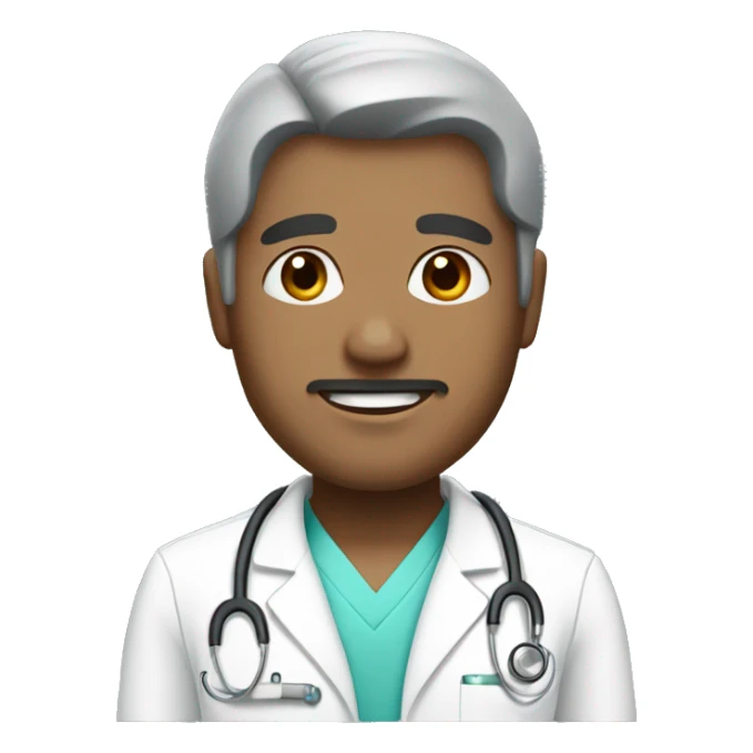 nurse man with black hair sticker
