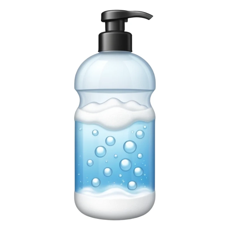 Bottle of  bath foam   sticker