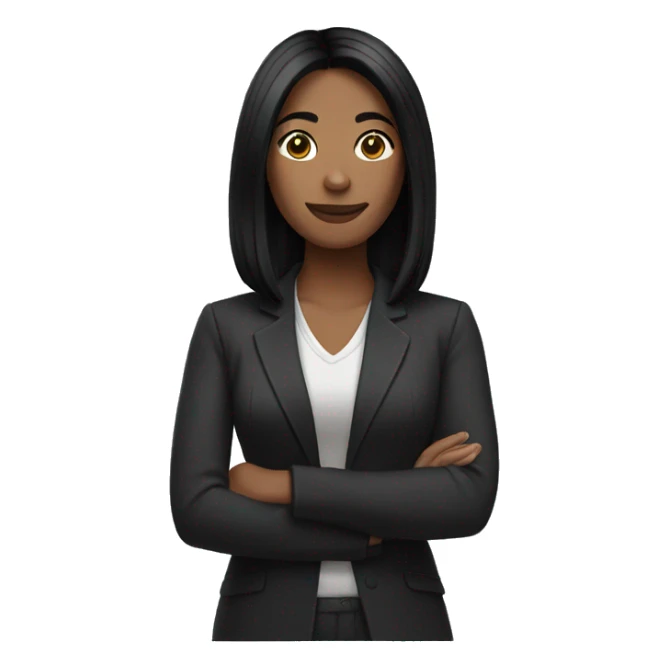 Women with shoulder length black hair  sticker