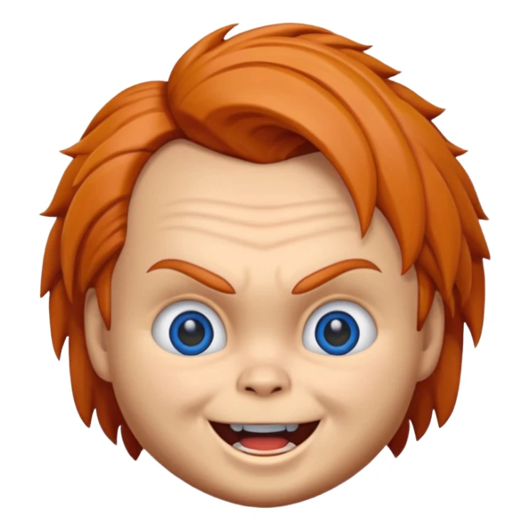 Un emojin de chuky sticker