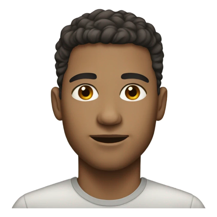 portrait of a light-skinned male sticker