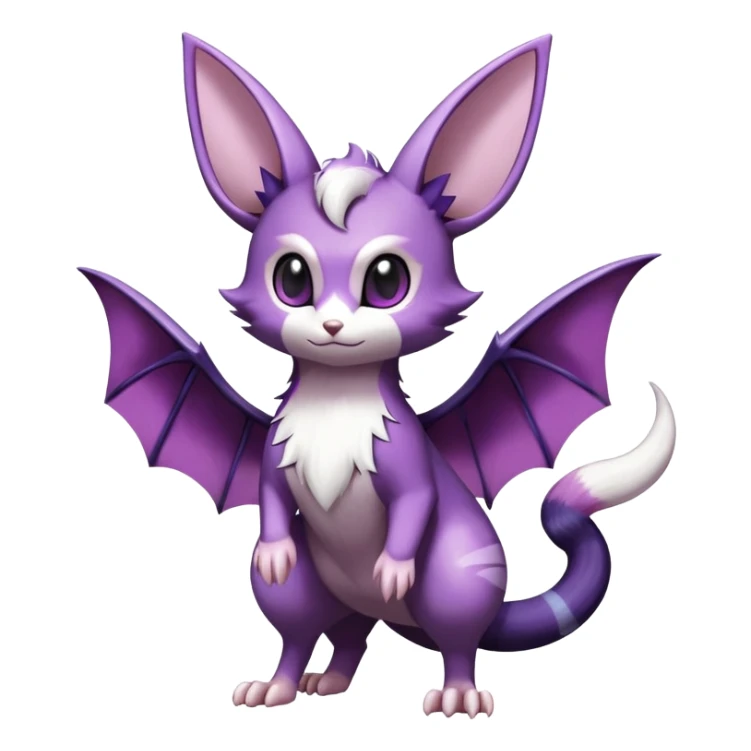 Shiny Furret-Espeon-Noibat-Noivern-Hybrid (Full body) sticker