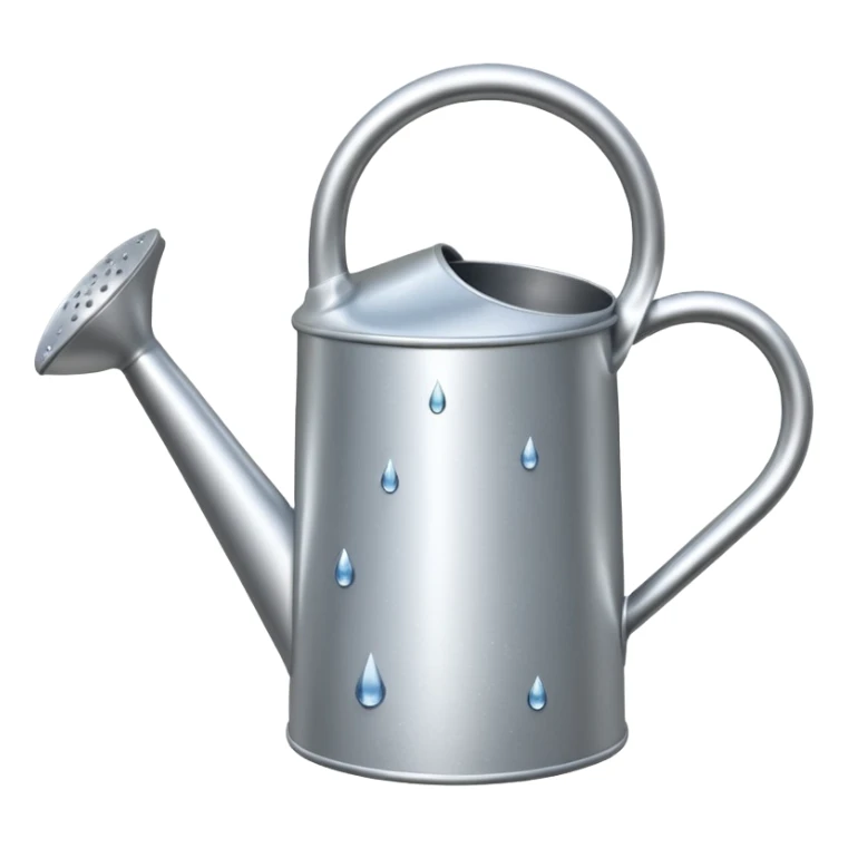 watering can with water droplets sticker