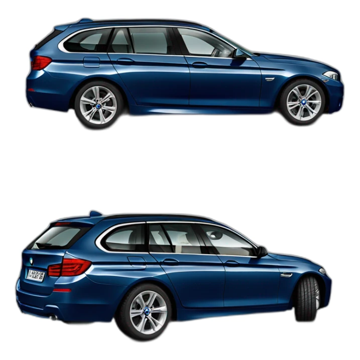 2012 bmw 525td touring back in dark metallic blue sticker