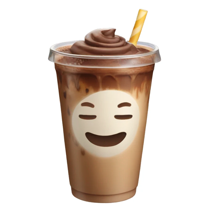 Chocolate iced latte sticker