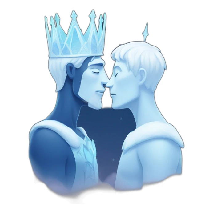 simon and ice king kissing sticker
