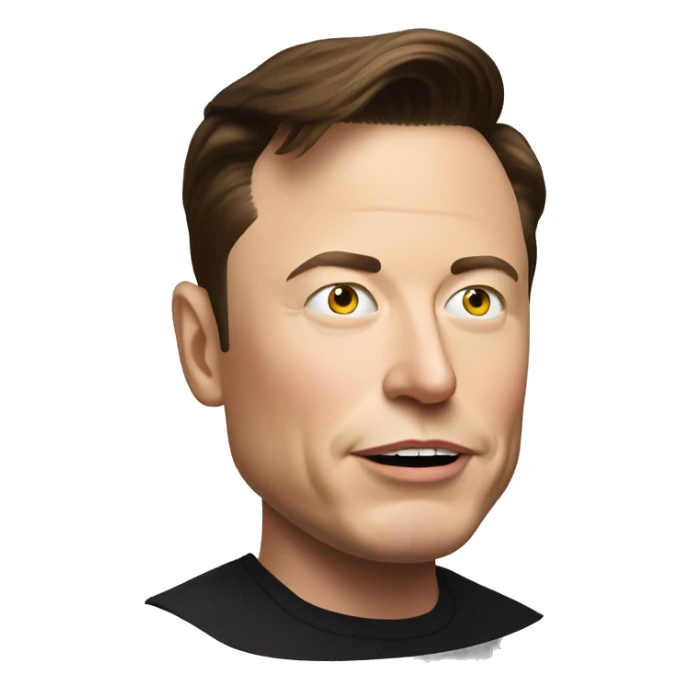 Elon Musk close to Trump sticker
