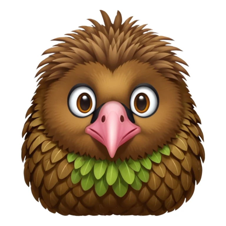 cute kiwi bird ai agent ( color fillable)  sticker