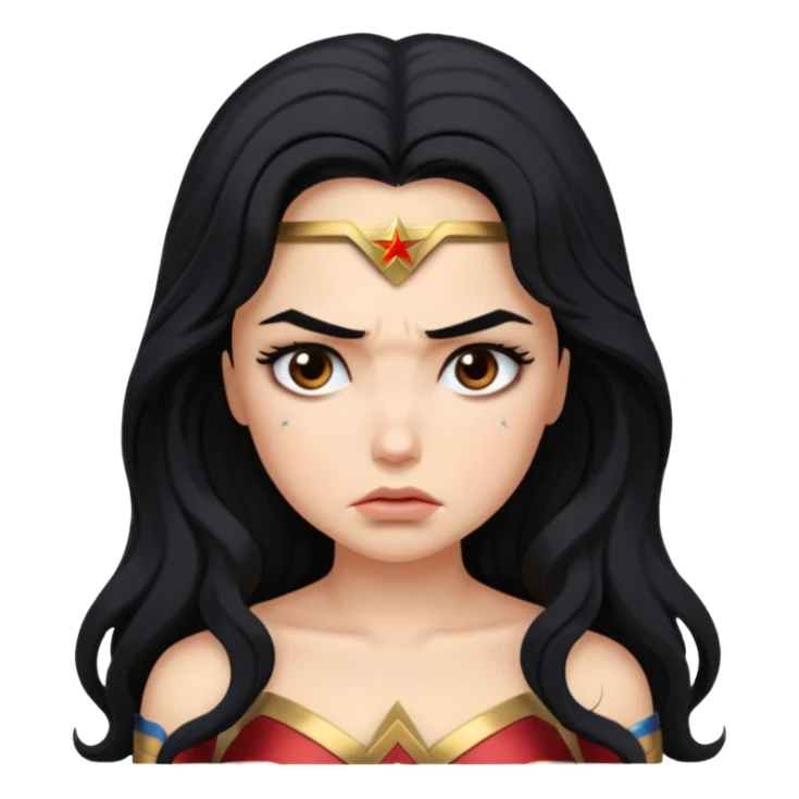 An wonder woman, sad

 sticker