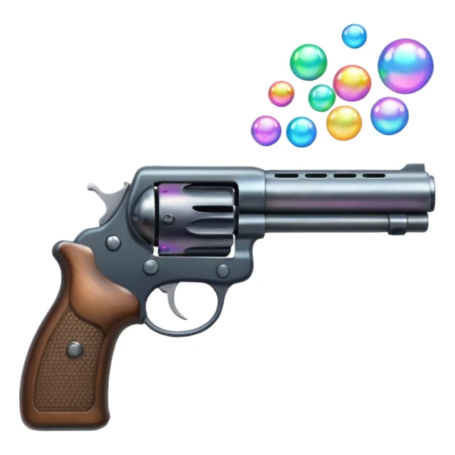 Bubbles come out of the gun barrel sticker