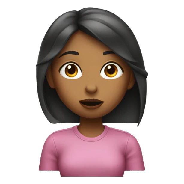 girl blowing a kiss sticker