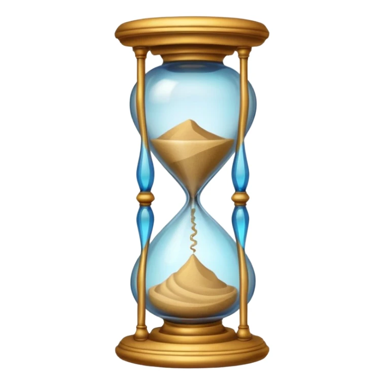 ancient colorful hourglass sticker