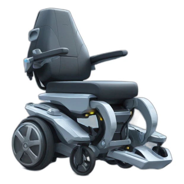 futuristic fantasy electric wheelchair sticker
