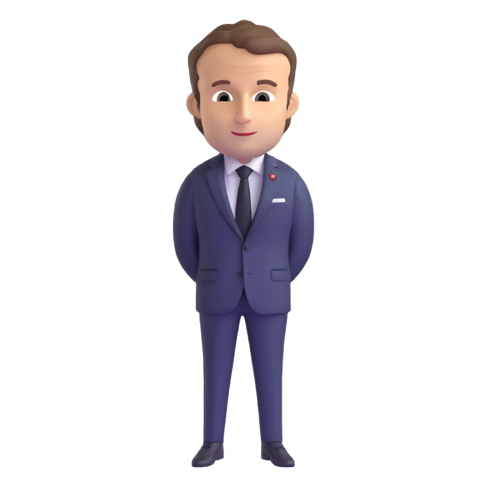 Emmanuel Macron, President of France sticker