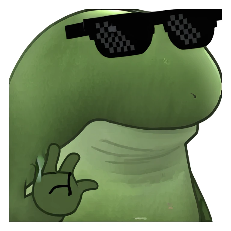 A poop with sunglasses pooping on a toilet  sticker