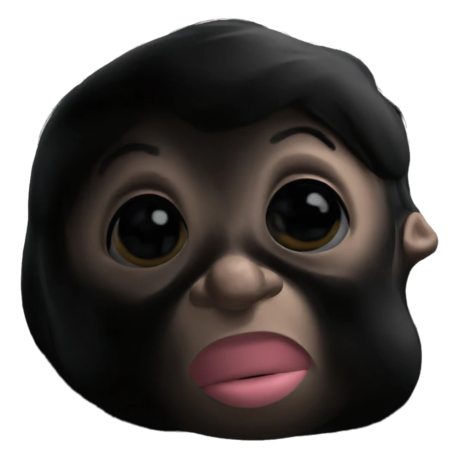 mysterious gaze on black backdrop sticker